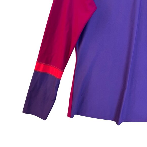 Prana Lorelei Sun Top Womens M UPF Quick Dry Pink Purple Beach Rash Guard - Picture 4 of 9